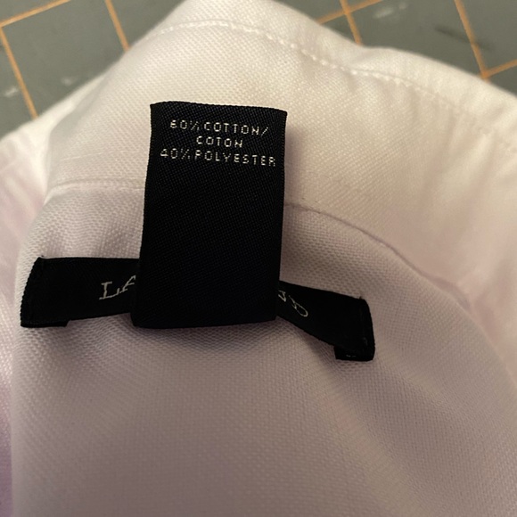 Lands End broadcloth blouse. White. Small - Picture 5 of 5